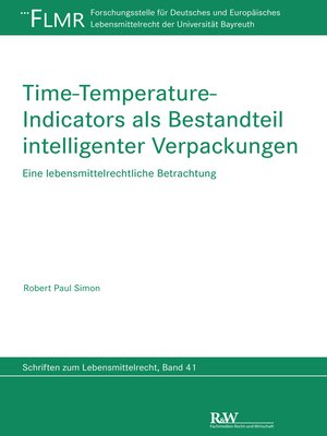 cover image of Time-Temperature-Indicators als Bestandteil intelligenter Verpackungen